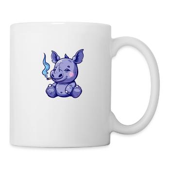 Rhino Smoker Smoke Joint - Mug - white - Right