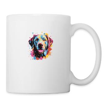 Labrador Dog Pop Art Head - Mug - white - Right