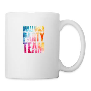 Mallorca Party Team Bunt - Tasse - Weiß - Rechts