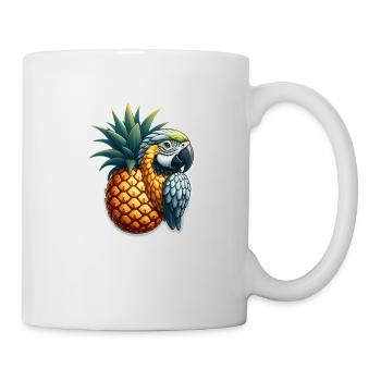 Parrot on a pineapple - Mug - white - Right