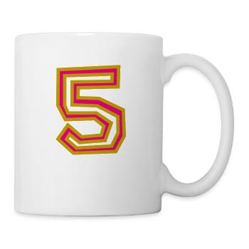 5. 5 YEARS. 5th ANNIVERSARY - Mug - white - Right