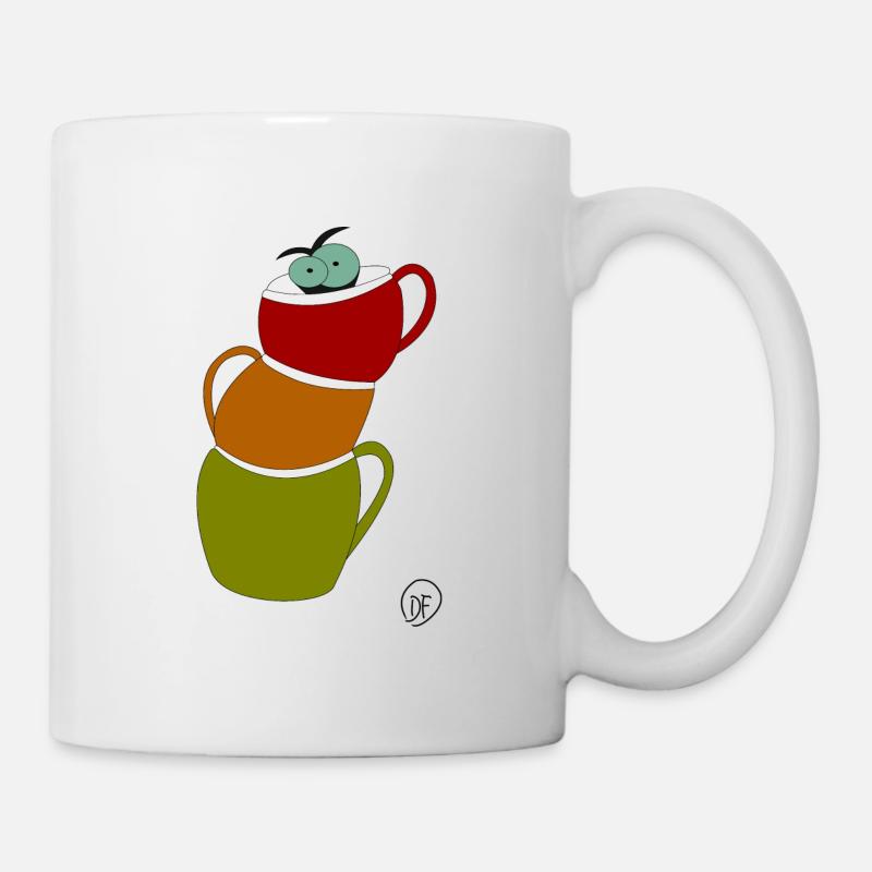 Cat in cup - Mug - white