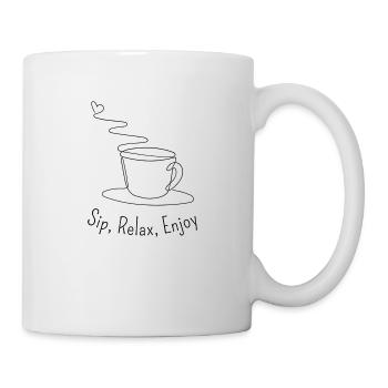 Un Moment de Détente : Savourez et détendez-vous - Mug blanc - blanc - Droite