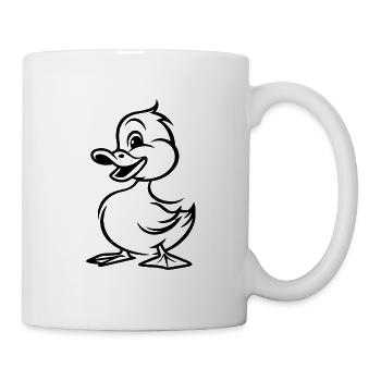 Ente Enten - Tasse - Weiß - Rechts