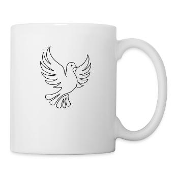 Simple pigeon design - Mug - white - Right