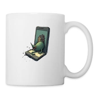 green Monster in iPhone - Tasse - Weiß - Rechts