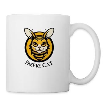 Cat Bee Logo - Tasse - Weiß - Rechts