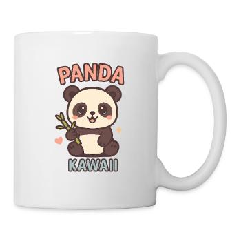 Panda Kawaii with Bamboo - Mug - white - Right