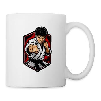 Kampfkunst Fokus Karateschlag - Tasse - Weiß - Rechts