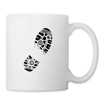 shoeprint - Mug blanc - blanc - Droite