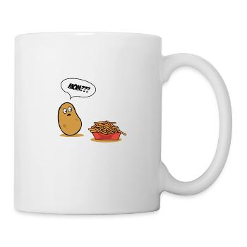 KARTOFFEL = POMMES - Tasse - Weiß - Rechts