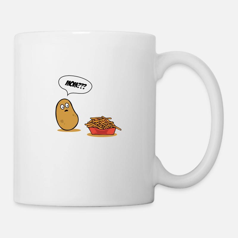 KARTOFFEL = POMMES - Tasse - Weiß