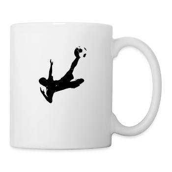Football - noir - Mug blanc - blanc - Droite