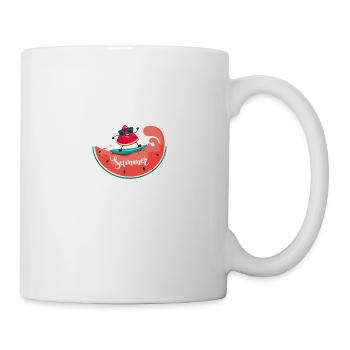 Summer Water Wassermelone T Shirt Print - Tasse - Weiß - Rechts