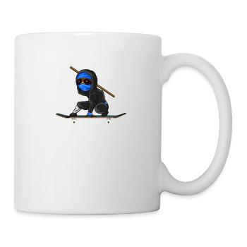 Skater Sloth Ninja Skate Gift - Mug - white - Right
