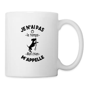 mon chien m'appelle,chien,citation,humour, - Mug blanc - blanc - Droite