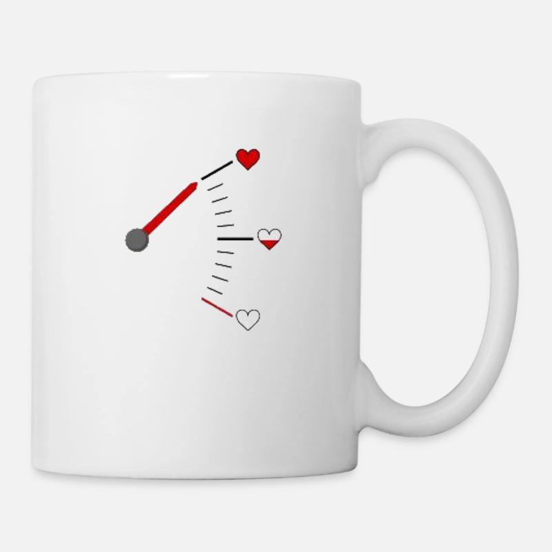 jauge d'amour - Mug blanc - blanc