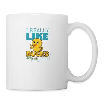 Ich Liebe Gummienten Rubber Duck Bad Geschenk - Tasse - Weiß - Rechts