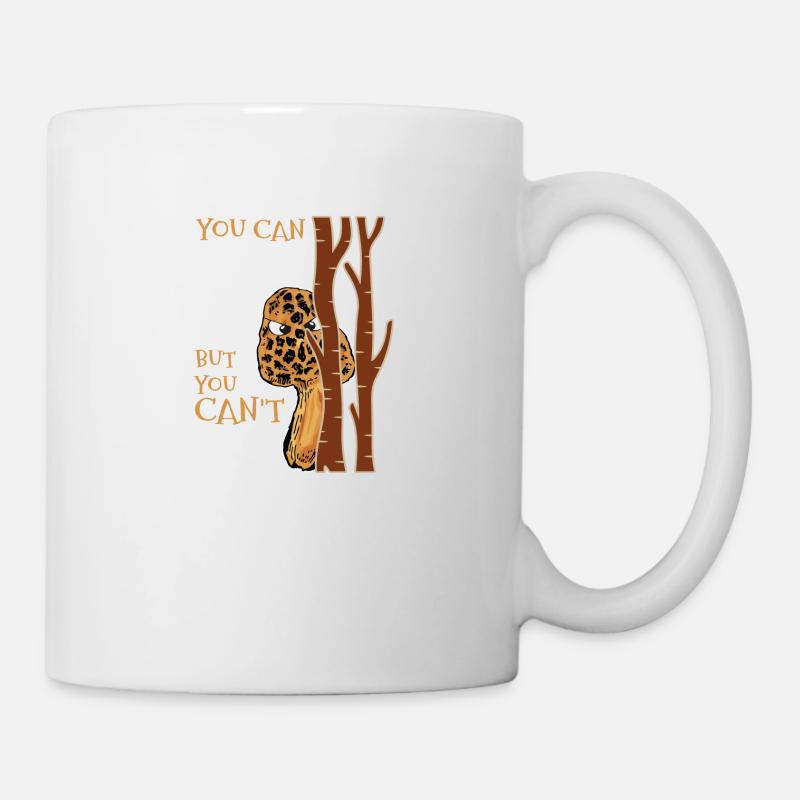You Can Hide But You Can’t Run Cueilleur de champignons - Mug blanc - blanc