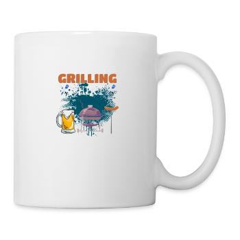 C’est cadeau de barbecue barbecue de chemise de barbecue - Mug blanc - blanc - Droite