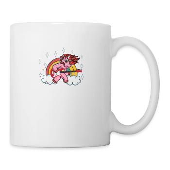 Death Metal Heavy Metal Rock Rainbow Unicorn - Mug - white - Right