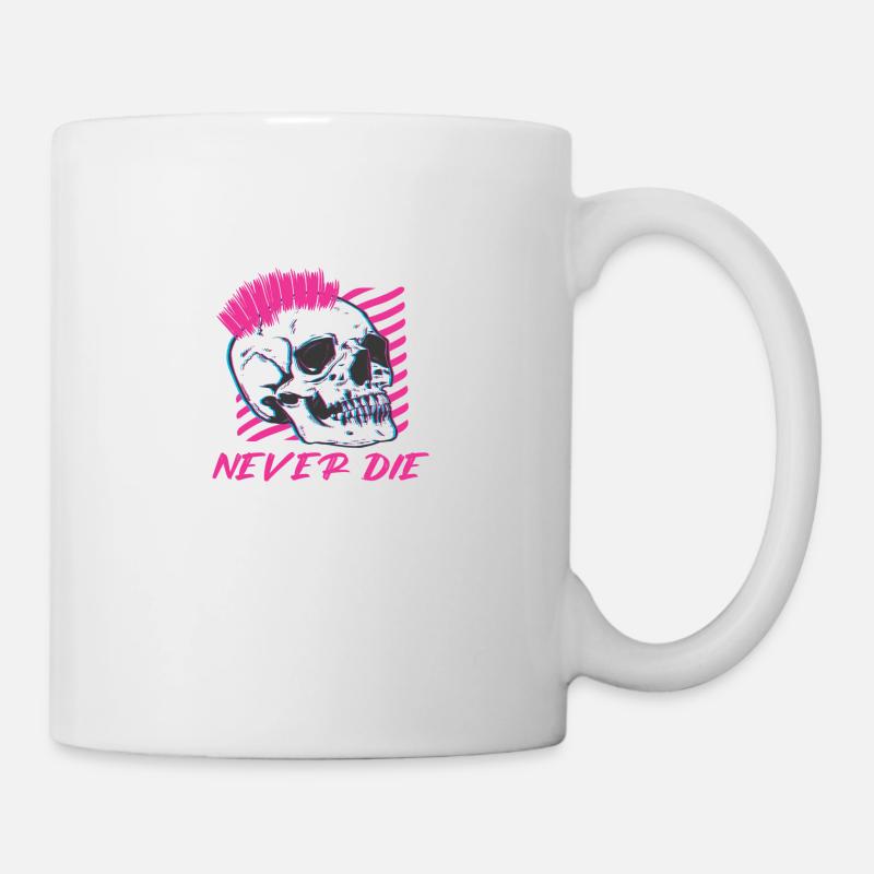 Old Punks Never Le punk-rock cadeau - Mug blanc - blanc
