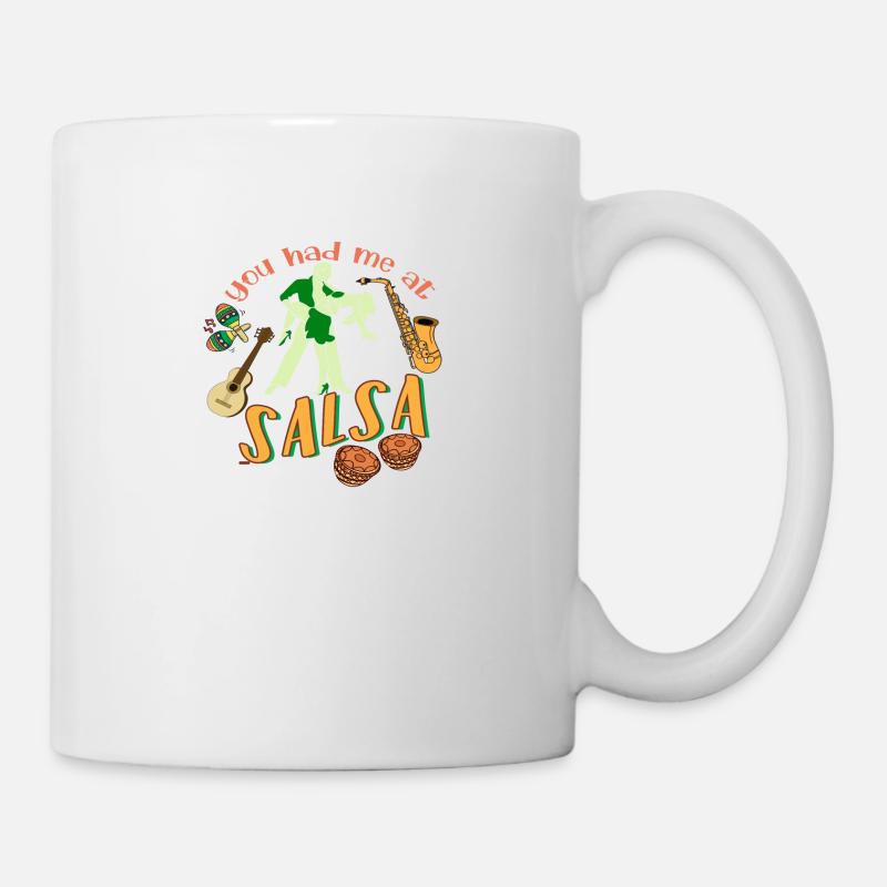 Salsa Danse Danse Professeur de danse Idée de cadeau - Mug blanc - blanc