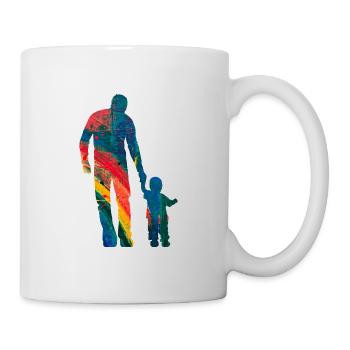 Père et fille - Mug blanc - blanc - Droite