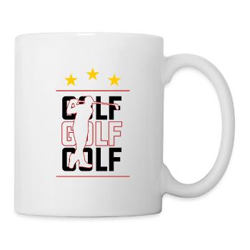 Golf - Tasse - Weiß - Rechts