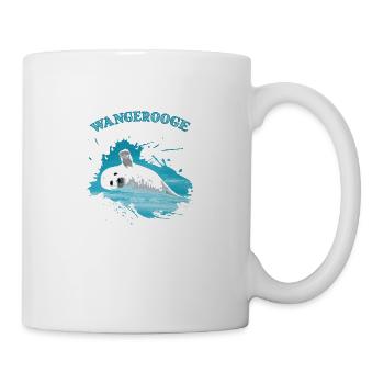 Wangerooge Urlaub Nordsee Insel Robbe Seehund - Tasse - Weiß - Rechts