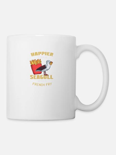 Pommes Essen Pommes-Liebhaber Geschenkidee - Tasse - Weiß