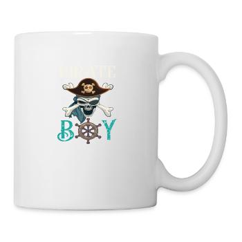 Pirat Totenkopf Piratenschiff Geschenkidee - Tasse - Weiß - Rechts