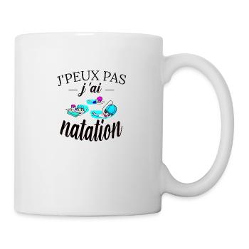 j peux pas j ai natation tee shirt humour vetement - Mug blanc - blanc - Droite