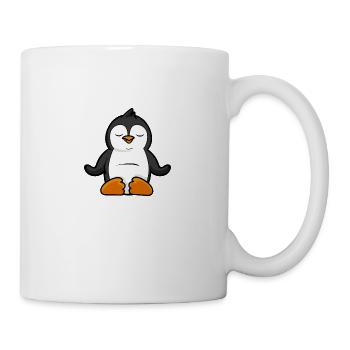 Yoga Pinguin, Meditation Yoga für Kinder und - Tasse - Weiß - Rechts