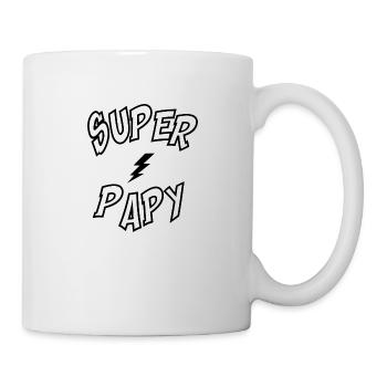 Super papy - Mug blanc - blanc - Droite