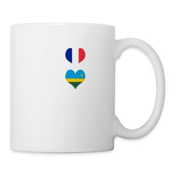 Das Frankreich und Ruanda Genie / Geschenk - Tasse - Weiß - Rechts