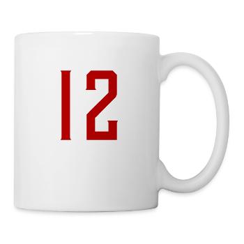 Symbole de 12 chiffres - Mug blanc - blanc - Droite
