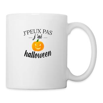 Tshirt Halloween j'peux pas j'ai Halloween - Mug blanc - blanc - Droite