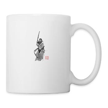 Samurai bewaffnet - Tasse - Weiß - Rechts