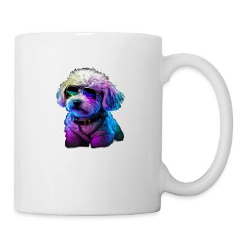 Bichon Frise Chiens Frites Bichon - Mug blanc - blanc - Droite