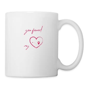 Du hast mein Herz auf Englisch gefunden - Tasse - Weiß - Rechts