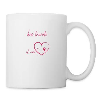 tu as trouvé mon cœur en italien - Mug blanc - blanc - Droite