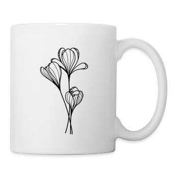 Crocus flower - Mug - white - Right