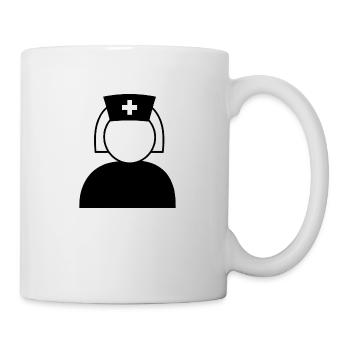 Infirmière Icône Idée cadeau Soins - Mug blanc - blanc - Droite