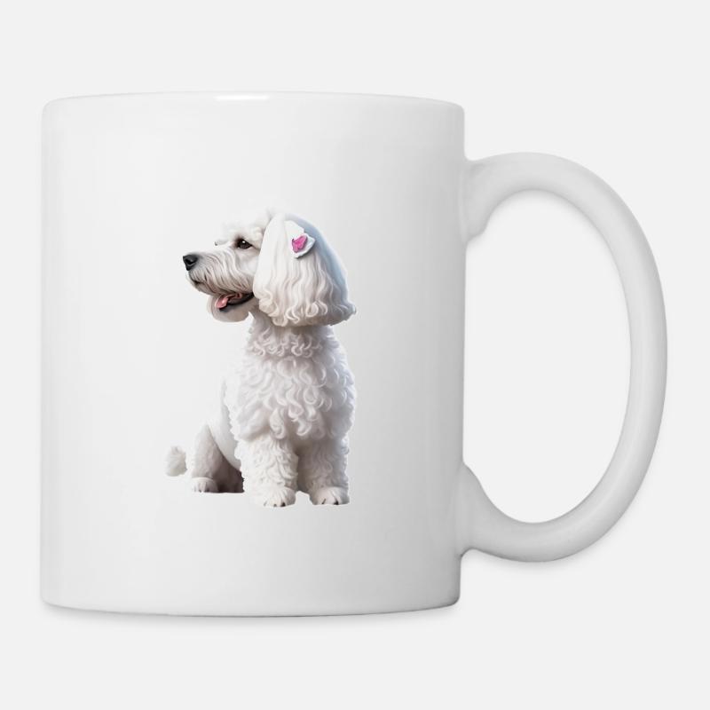 Pudel - Tasse - Weiß