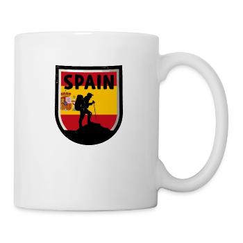 Spain Flag Vintage Spanish Flag Distressed Look - Mug - white - Right