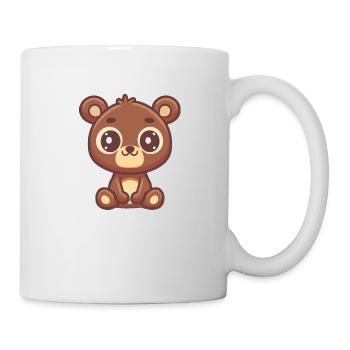 Ours doux, design beau et mignon - Mug blanc - blanc - Droite