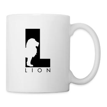 Lion Silhouette Löwe - Mug - white - Right