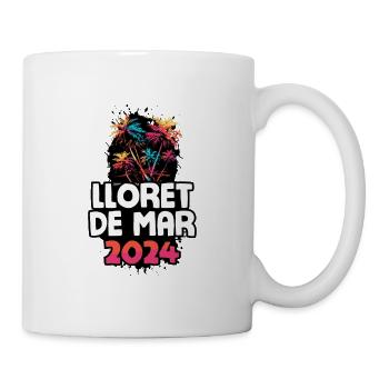 Lloret De Mar 2024 Urlaub Reise Bunt - Tasse - Weiß - Rechts
