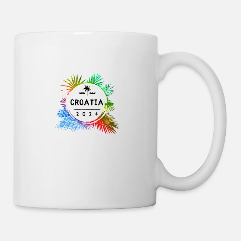 Croatia 2024 Bunt - Tasse - Weiß